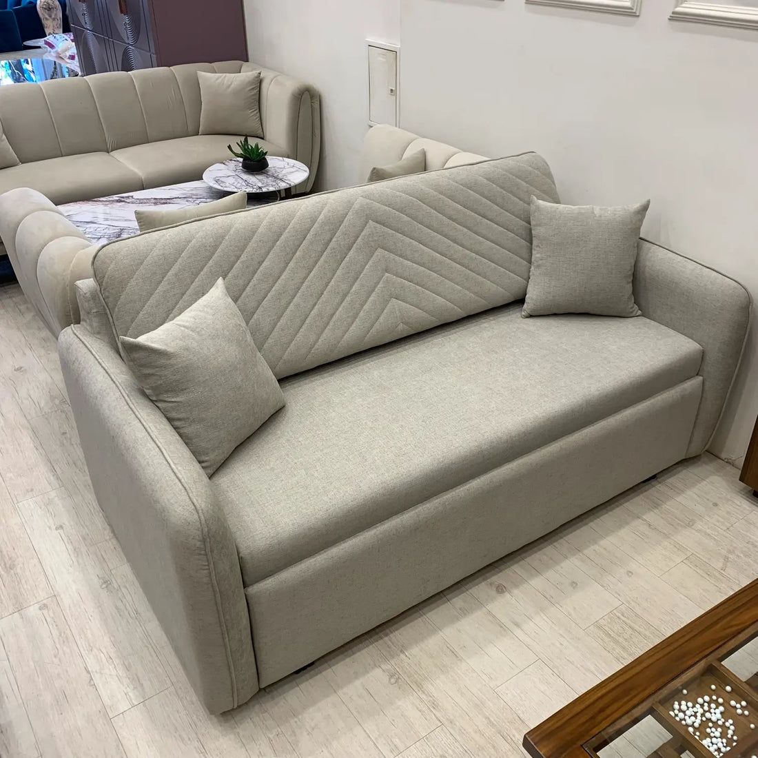 Water Repellent Easy Open 3 Seater Sofa Cum Bed - Lush & Lavish Furniture And Interior, Mumbai