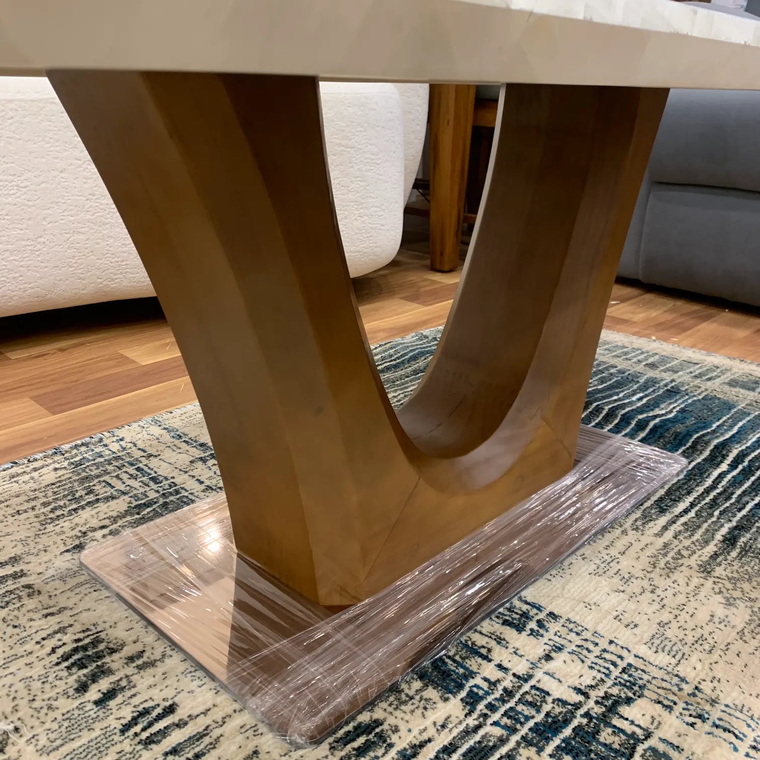 Crystal Onyx Wooden Base Center Table By Lush & Lavish Furniture And Interior, Mumbai
