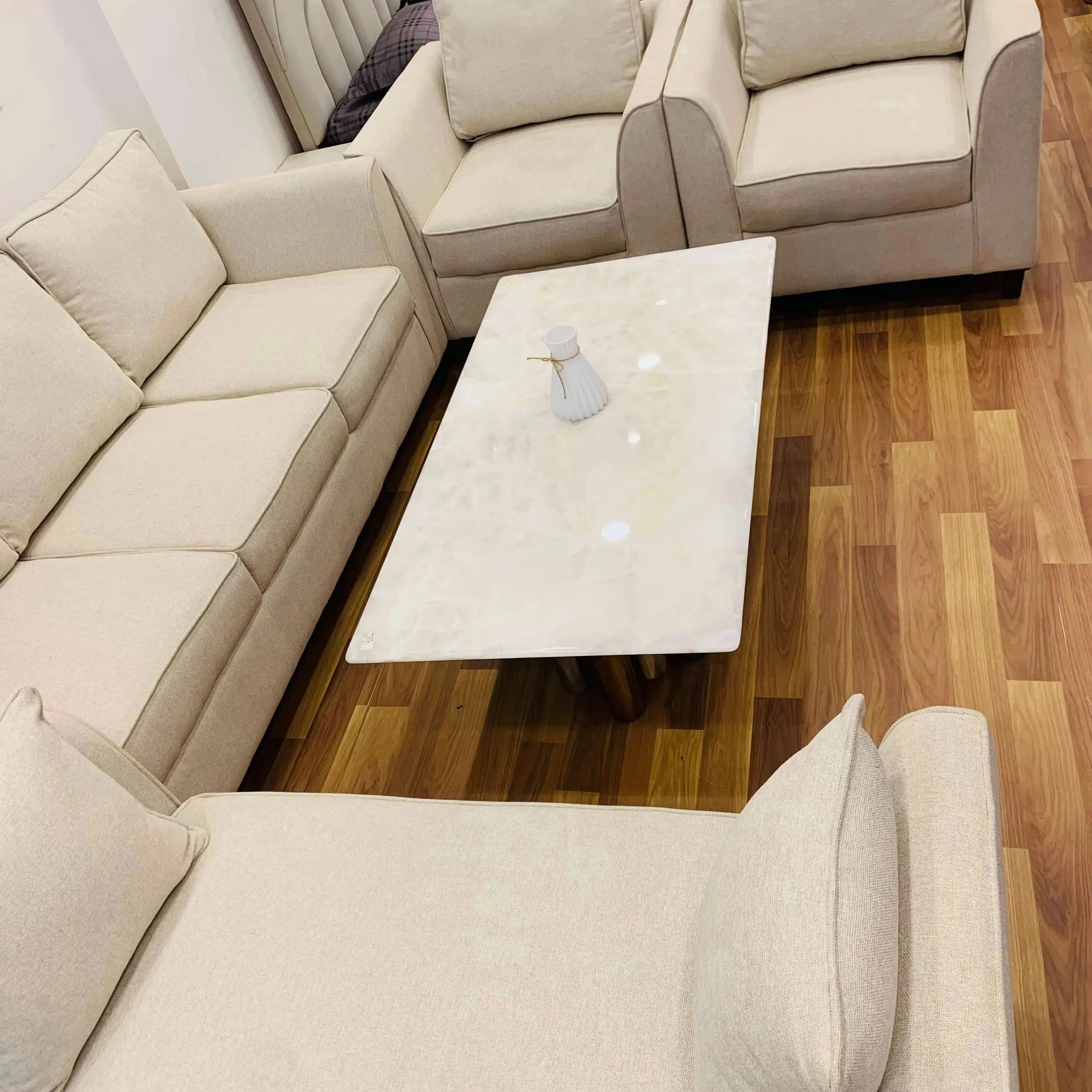 European Sofa Set of 3 Seater, 1+1 Seater And 1 Dewan By Lush & Lavish Furniture And Interior Lush & Lavish