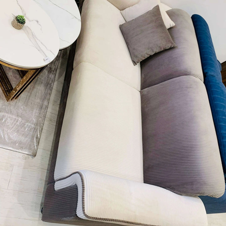 Extra Comfortable 3 Seater Sofa With Pillow Like Hand Rest By Lush & Lavish Furniture And Interior Lush & Lavish